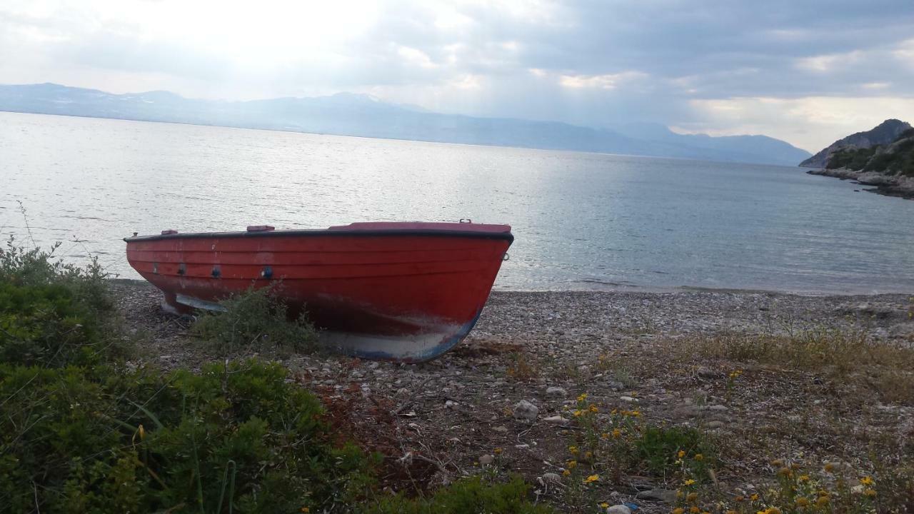 Beautiful House By The Sea,Loutraki Skaloma.ヴィラ エクステリア 写真